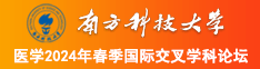 操大奶骚逼南方科技大学医学2024年春季国际交叉学科论坛